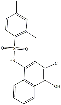 N-(3-chloro-4-hydroxy-1-naphthyl)-2,4-dimethylbenzenesulfonamide Structure