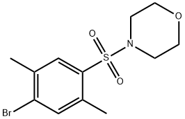 4-[(4-bromo-2,5-dimethylphenyl)sulfonyl]morpholine Structure