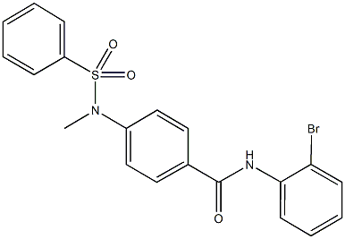 N-(2-bromophenyl)-4-[methyl(phenylsulfonyl)amino]benzamide Structure