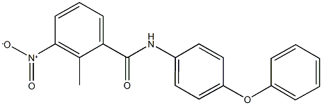 3-nitro-2-methyl-N-(4-phenoxyphenyl)benzamide 구조식 이미지