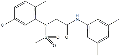 2-[5-chloro-2-methyl(methylsulfonyl)anilino]-N-(3,5-dimethylphenyl)acetamide Structure