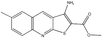 methyl 3-amino-6-methylthieno[2,3-b]quinoline-2-carboxylate Structure