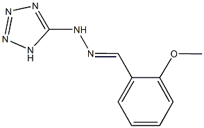 2-methoxybenzaldehyde 1H-tetraazol-5-ylhydrazone 구조식 이미지