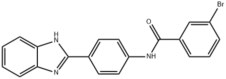 N-[4-(1H-benzimidazol-2-yl)phenyl]-3-bromobenzamide 구조식 이미지