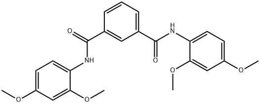 N~1~,N~3~-bis(2,4-dimethoxyphenyl)isophthalamide 구조식 이미지