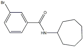 3-bromo-N-cycloheptylbenzamide Structure