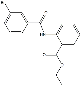 ethyl 2-[(3-bromobenzoyl)amino]benzoate 구조식 이미지