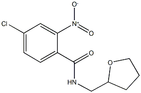 4-chloro-2-nitro-N-(tetrahydrofuran-2-ylmethyl)benzamide Structure