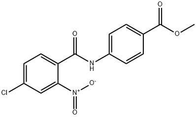 methyl 4-({4-chloro-2-nitrobenzoyl}amino)benzoate 구조식 이미지