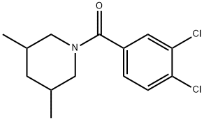 1-(3,4-dichlorobenzoyl)-3,5-dimethylpiperidine Structure