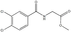 methyl [(3,4-dichlorobenzoyl)amino]acetate Structure