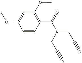 N,N-bis(cyanomethyl)-2,4-dimethoxybenzamide Structure