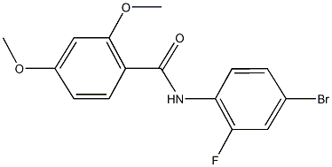 N-(4-bromo-2-fluorophenyl)-2,4-bis(methyloxy)benzamide Structure