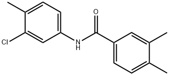 N-(3-chloro-4-methylphenyl)-3,4-dimethylbenzamide 구조식 이미지