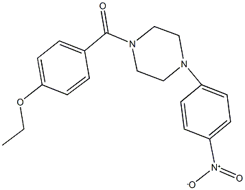 1-(4-ethoxybenzoyl)-4-{4-nitrophenyl}piperazine 구조식 이미지