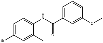 N-(4-bromo-2-methylphenyl)-3-methoxybenzamide 구조식 이미지