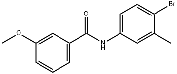 N-(4-bromo-3-methylphenyl)-3-methoxybenzamide Structure