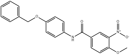 N-[4-(benzyloxy)phenyl]-3-nitro-4-methoxybenzamide Structure