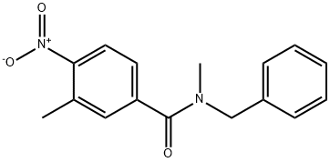 N-benzyl-4-nitro-N,3-dimethylbenzamide 구조식 이미지