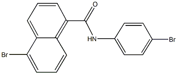 5-bromo-N-(4-bromophenyl)-1-naphthamide 구조식 이미지