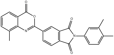 2-(3,4-dimethylphenyl)-5-(8-methyl-4-oxo-4H-3,1-benzoxazin-2-yl)-1H-isoindole-1,3(2H)-dione Structure