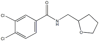 3,4-dichloro-N-(tetrahydro-2-furanylmethyl)benzamide 구조식 이미지