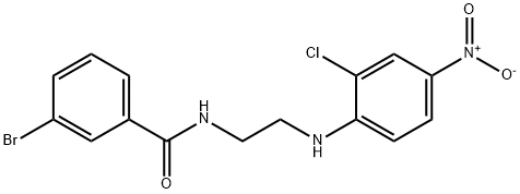 3-bromo-N-(2-{2-chloro-4-nitroanilino}ethyl)benzamide Structure