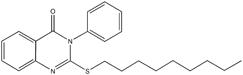 2-(nonylsulfanyl)-3-phenyl-4(3H)-quinazolinone Structure