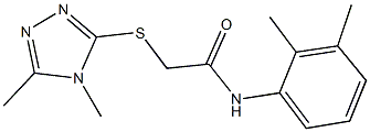 N-(2,3-dimethylphenyl)-2-[(4,5-dimethyl-4H-1,2,4-triazol-3-yl)sulfanyl]acetamide Structure