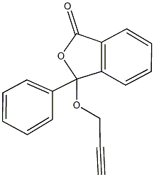 3-phenyl-3-(2-propynyloxy)-2-benzofuran-1(3H)-one 구조식 이미지