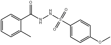 4-methoxy-N'-(2-methylbenzoyl)benzenesulfonohydrazide 구조식 이미지