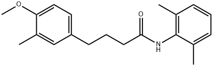 N-(2,6-dimethylphenyl)-4-(4-methoxy-3-methylphenyl)butanamide 구조식 이미지