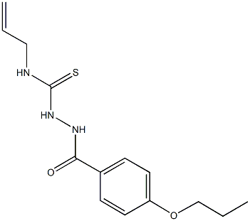 N-allyl-2-(4-propoxybenzoyl)hydrazinecarbothioamide 구조식 이미지