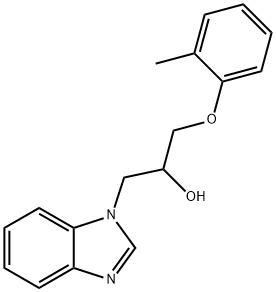 1-(1H-benzimidazol-1-yl)-3-(2-methylphenoxy)-2-propanol Structure