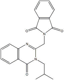 2-[(3-isobutyl-4-oxo-3,4-dihydro-2-quinazolinyl)methyl]-1H-isoindole-1,3(2H)-dione Structure