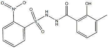 N'-(2-hydroxy-3-methylbenzoyl)-2-nitrobenzenesulfonohydrazide Structure