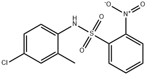 N-(4-chloro-2-methylphenyl)-2-nitrobenzenesulfonamide 구조식 이미지