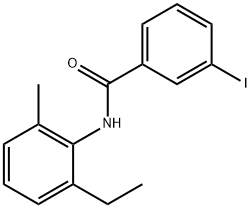 N-(2-ethyl-6-methylphenyl)-3-iodobenzamide 구조식 이미지