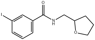 3-iodo-N-(tetrahydro-2-furanylmethyl)benzamide 구조식 이미지