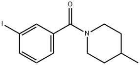 1-(3-iodobenzoyl)-4-methylpiperidine 구조식 이미지