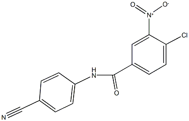 4-chloro-N-(4-cyanophenyl)-3-nitrobenzamide 구조식 이미지
