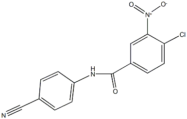 4-chloro-N-(4-cyanophenyl)-3-nitrobenzamide Structure