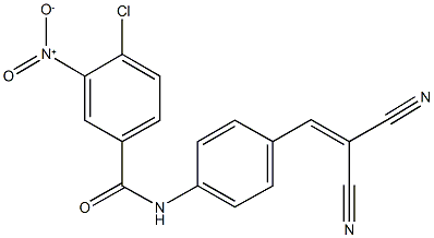 4-chloro-N-[4-(2,2-dicyanovinyl)phenyl]-3-nitrobenzamide Structure