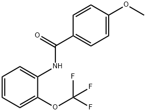 4-methoxy-N-[2-(trifluoromethoxy)phenyl]benzamide 구조식 이미지