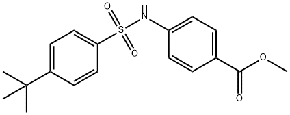 methyl 4-{[(4-tert-butylphenyl)sulfonyl]amino}benzoate Structure