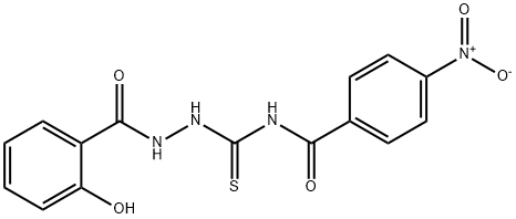 N-{[2-(2-hydroxybenzoyl)hydrazino]carbothioyl}-4-nitrobenzamide Structure
