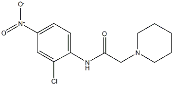 N-{2-chloro-4-nitrophenyl}-2-(1-piperidinyl)acetamide Structure