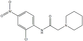 N-{2-chloro-4-nitrophenyl}-2-(1-piperidinyl)acetamide 구조식 이미지