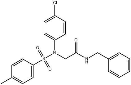 N-benzyl-2-{4-chloro[(4-methylphenyl)sulfonyl]anilino}acetamide Structure