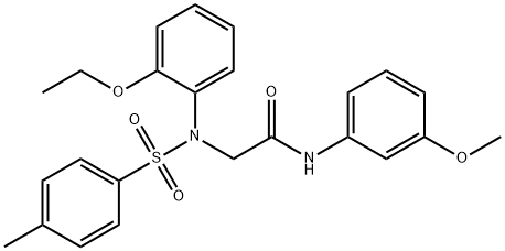 2-{2-ethoxy[(4-methylphenyl)sulfonyl]anilino}-N-(3-methoxyphenyl)acetamide 구조식 이미지